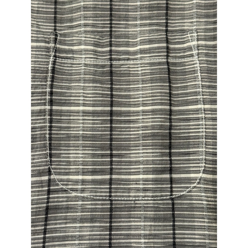 Tommy Bahama Silk Blend Shirt Original Fit Men's XL Gray Plaid Short Sleeve - Picture 5 of 11